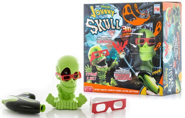 игрушка тир: Тир проекционный 3Д Джонни - черепок с бластером. Оригинал!