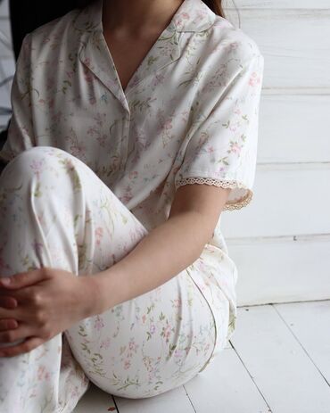 Пижамы: Пижама с шортами Пижама на пуговицах Легкие пижамы на лето Летние — 12