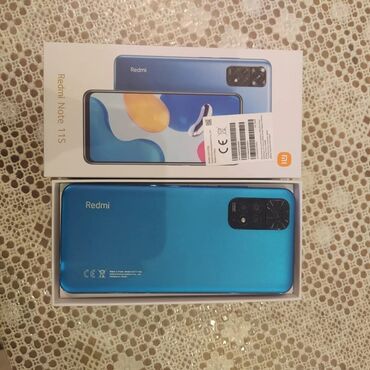 world telecom xiaomi: Xiaomi Redmi Note 11S, 128 ГБ, цвет - Голубой, 
 Сенсорный, Отпечаток пальца, Две SIM карты