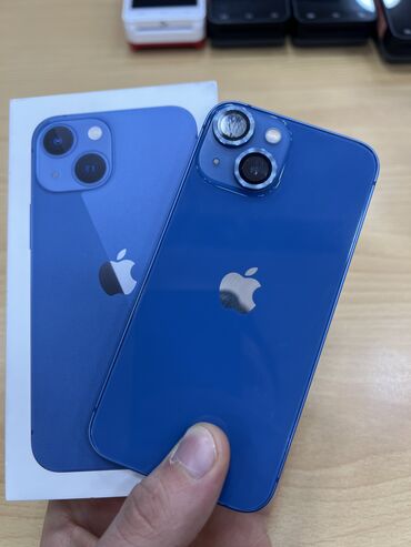 Apple iPhone: IPhone 13 mini, 128 GB, Blue Titanium, Zəmanət, Barmaq izi, Simsiz şarj