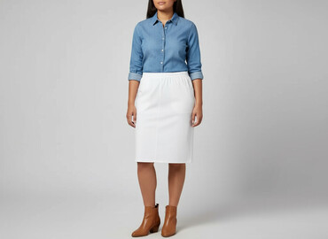 srebrne spódnice reserved: Women`s skirt, size 3XL