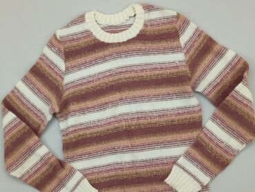 Swetry: Sweter 12 lat, wzrost - 152 cm., stan - Dobry, wzór - Linia, kolor - Brzoskwiniowy