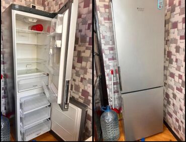 Сепараторы: Б/у 2 двери Hotpoint Ariston Холодильник Продажа, цвет - Серый