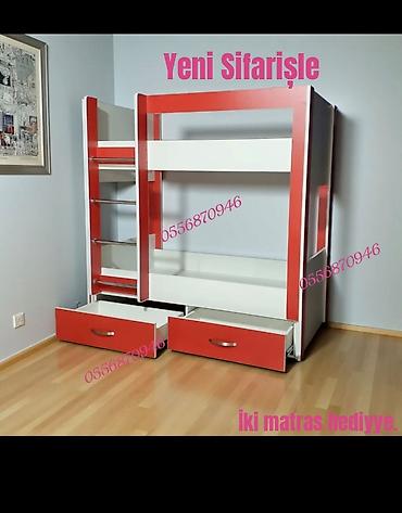 pismini: Oğlan və qız üçün, Yeni, Çarpayı, Matras ilə, Siyirməli, Laminat — 4