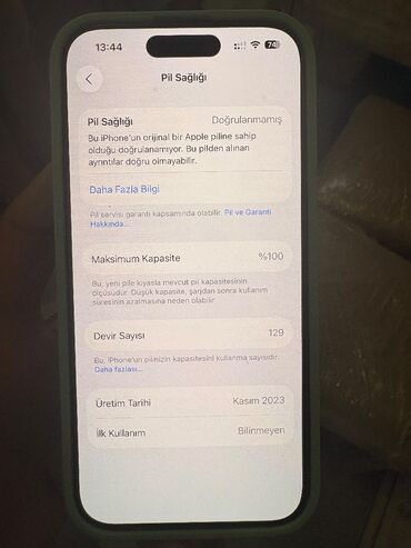 Tulumlar: IPhone 15 Pro, 128 GB, Blue Titanium, Face ID