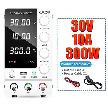 asha 300: LABORATORİYA ENERJİ MƏNBƏYİ KUAIQU C-3010 | 30V 10A 300W | DC POWER — 2