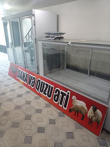 rəf satisi: Ət satışı üçün soyuducu vitrin və avadanlıq komplekti.bine savxozda — 1