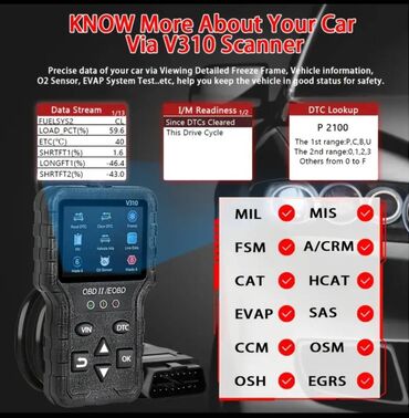Alati za automobile: NOVO - V310 OBD2 / EOBD Auto Dijagnostika Široka kompitabilnist! SAD — 9