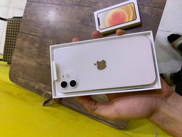 c yeni iphone 5: IPhone 12, 64 GB, Ağ, Simsiz şarj, Face ID