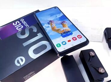 скупка материнской платы: Samsung Galaxy S10e, Колдонулган, 256 ГБ, түсү - Кара, 1 SIM, 2 SIM, eSIM