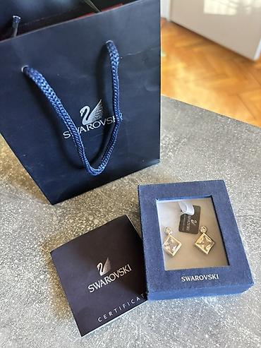 swarovski mindjuse prodaja: Swarovski ORIGINAL minđuše sa kristalima NOVO - Brend: Swarovski - — 3