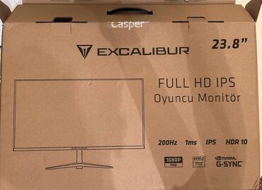 Monitorlar: Excalibur brendindən bu qara monitor 200 Hz təzələnmə tezliyi və 1 ms — 9