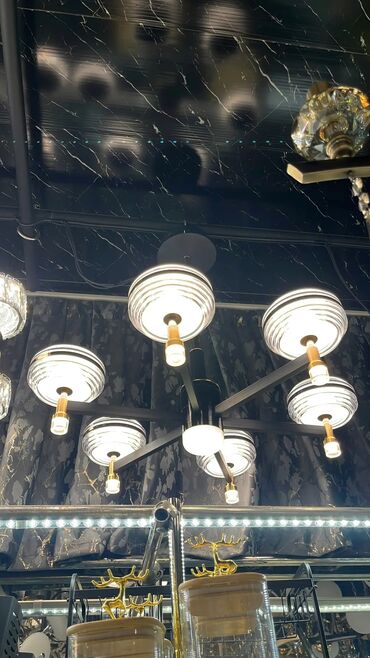 masaüstü çıraq: Çılçıraq, 6 lampa, Plastik