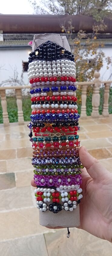 Velosiped ehtiyyat hissələri: Məhsul: Əllə hazırlanmış muncuqlu bilərziklər - Dizayn: Fərqli — 10