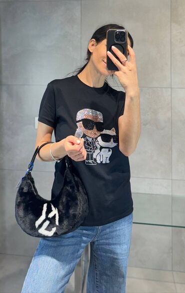 Футболки: Футболка, Классическая модель, США, Karl Lagerfeld, Новый, M (EU 38)