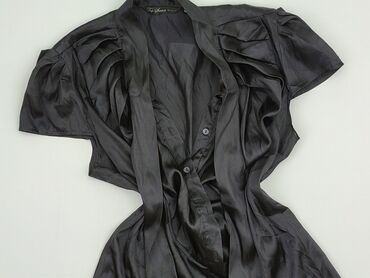 czarne eleganckie bluzki plus size: Top Secret, Women's blouse, size XL (EU 42)