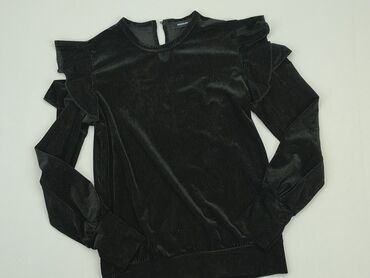 czarne gładka bluzki: Damska Bluza, Reserved, XS, stan - Bardzo dobry