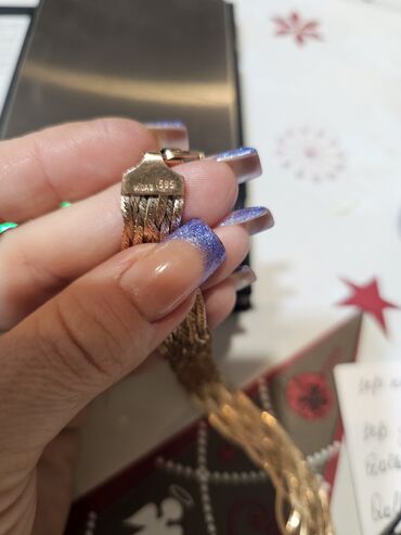 Boyunbağılar: Qızılı rəngli çoxsıralı zəncir/kolye - Material: metal ərintisi — 10