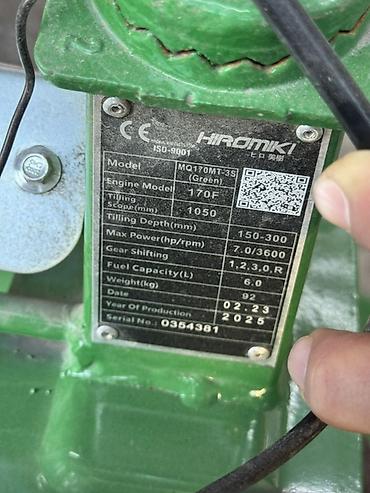 мотоблок матор: Мотоблок HIROMIKI MQ170MT-3S (Green) - Двигатель: бензиновый 170F - — 4