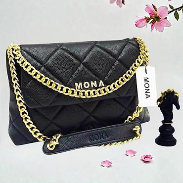 mona torbe prodaja: Torba MONA – elegantna ženska crossbody/ramena torba sa zlatnim lancem — 10