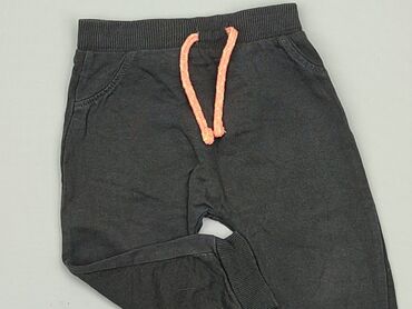czarne legginsy prazkowane: Spodnie dresowe, 9-12 m, stan - Dobry