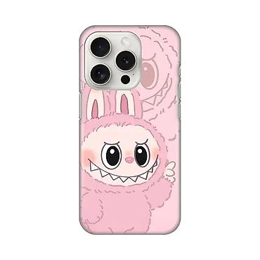 darko macan: Silikonska maska sa printom za iPhone 15 Pro 6.1, model La Bubu Pink — 1