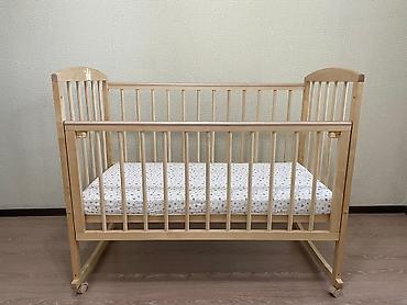 Другие товары для детей: Детская кровать 60х120 - 7000сом Березовое дерево, натуральный — 4