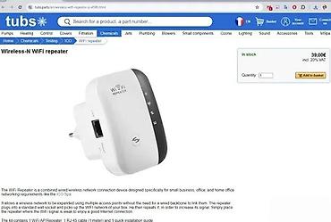 Modemi, ruteri i mrežni uređaji: Wireless‑N WiFi Repeater Opis: - Pojačivač/bežični repetitor koji — 1