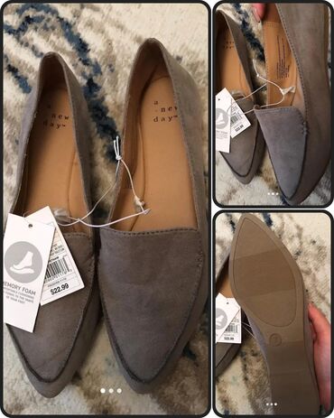 Женская обувь: Туфли, 37, цвет - Серый, Новый