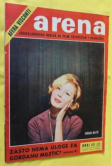 spica ruma: ARENA, JUGOSLAVENSKA REVIJA ZA FILM, TV KAZALIŠTE 37-44, 1-4 | — 9