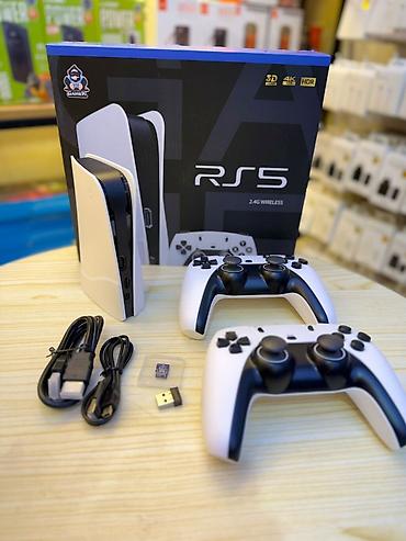 🎮 Мини-приставка RS5 (дизайн Sony PlayStation 5) Компактная игровая