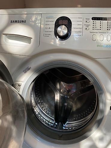 samsung ekran: Samsung paltaryuyan maşın – EcoBubble, 6 kq, model WF1602WRK ideal — 7