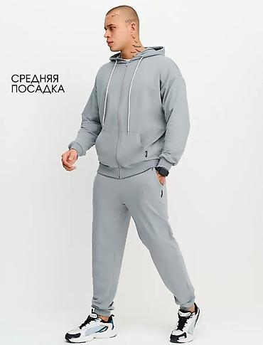 италия мужской: Мужской спортивный костюм modJimoda, трикотажный, серый цвет. - — 1