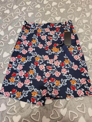 suknja sa slicem napred: S (EU 36), Mini, color - Multicolored