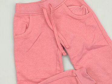 biale spodnie z wysokim stanem: Sweatpants, Inextenso, 4-5 years, 104/110, condition - Good