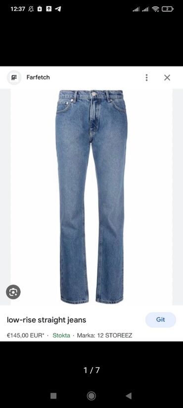 джинсы оригинал: Прямые, США, Средняя талия