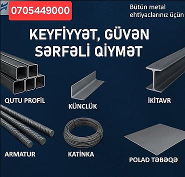 Metal məhsulları: Kvadrat, Dəmir Profil, şveller, Qalınlıq: 3 mm, Yeni, Ödənişli çatdırılma, Rayonlara çatdırılma, Pulsuz çatdırılma — 5