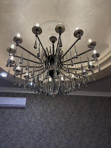 led guzgu: Çılçıraq, 10 və daha çox lampa, Xrustal — 3