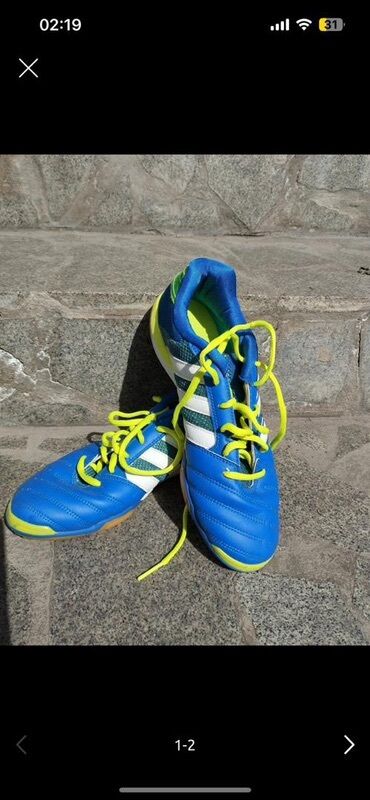 Кроссовки и спортивная обувь: Мужские кроссовки, 41.5, Adidas, Новый, цвет - Синий, Платная доставка