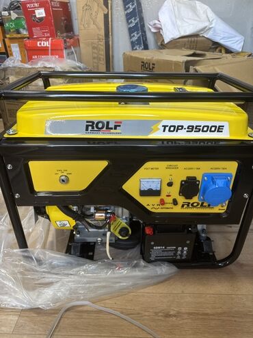 электрогенераторы бу: Бензиновая электростанция ROLF TOP-9500E - Тип: переносной генератор