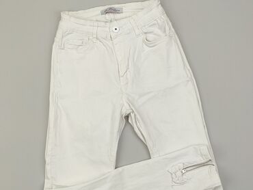 eleganckie bluzki do białych spodni: Jeansy, XS, stan - Bardzo dobry