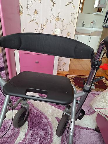 Ходунки, костыли, трости, роллаторы: Dörd təkərli gəzinti arabası (rollator) - Yüngül alüminium — 1