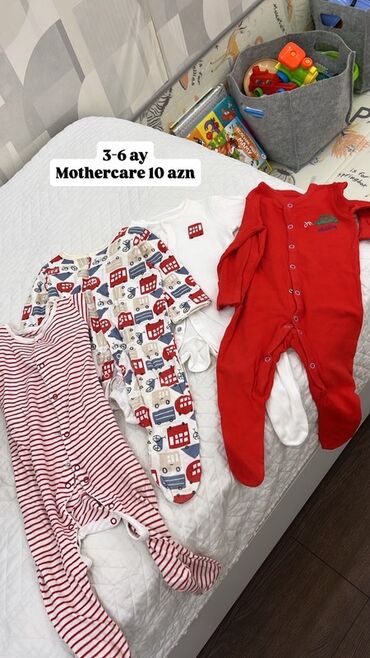 Детская обувь: Mothercare uşaq pijama/sleepsuit dəsti - Ölçü: 3–6 ay - Qiymət: 10 AZN