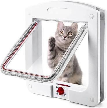 Oprema za kućne ljubimce: Mačja vrata sa 4-smernom bravom (model M) - Funkcija zaključavanja u — 1