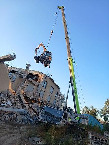 Аренда автокрана для демонтажа и монтажных работ - Мощный автокран на