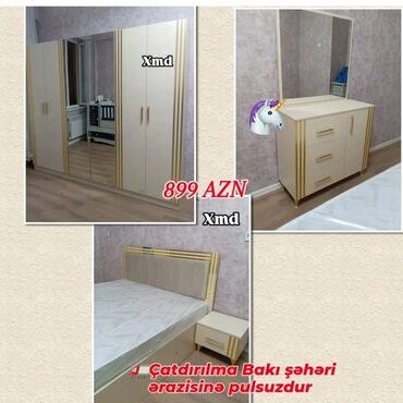 ağ qara mətbəx mebelləri: Yataq otağı dəstləri