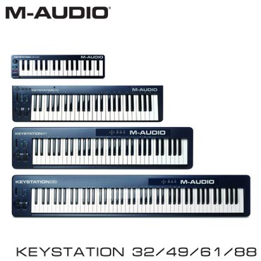белое фортепиано купить: MIDI-клавиатуры M-Audio 
Keystation