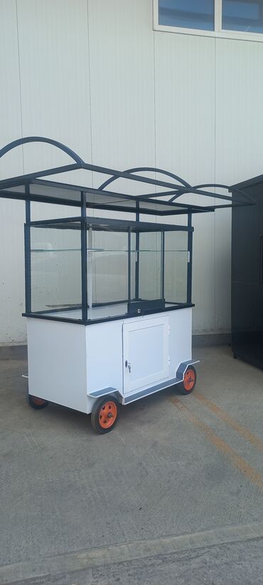 Metal axtaran aparatlar: Təkərli Mini Kiosk 1490 man 80x200 üstü hissə 130x300 Ümümi hündürlük