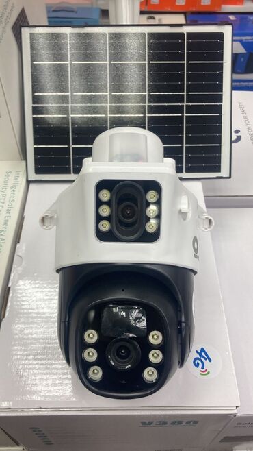 Videomüşahidə: Simsiz 4G sim kartl Solar ptz 2 kamera 360° 8mp/4K Çöl ṣəraiti ücün