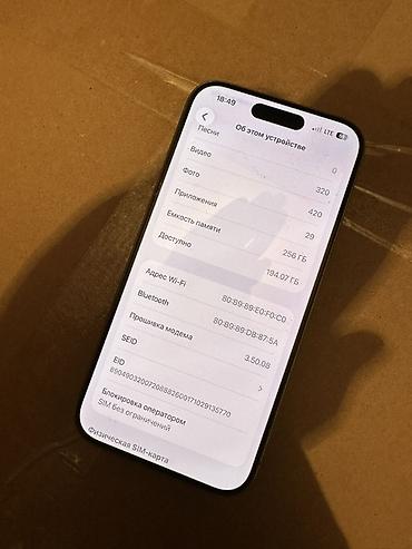 Apple iPhone: Смартфон Apple iPhone (линейка15 Pro, цвет светло‑серый/титановый) — 8